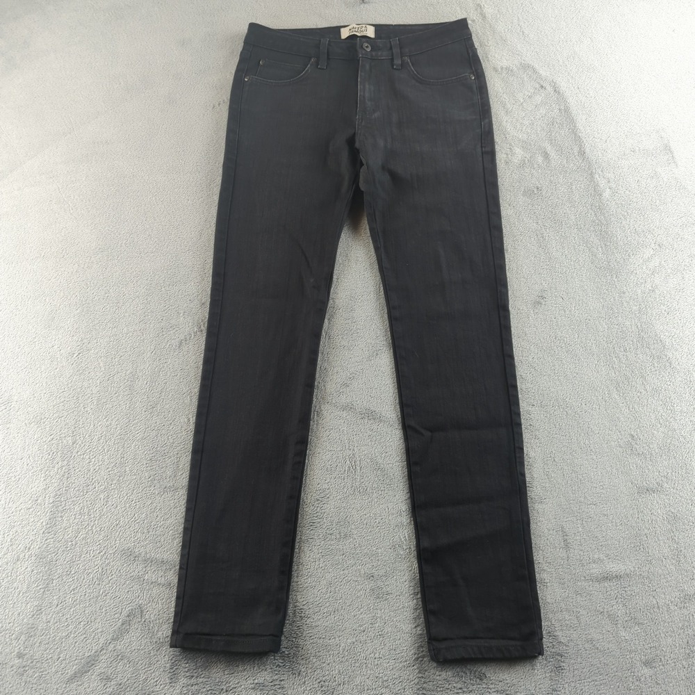 Naked & Famous Super Skinny Guy Jeans 33 (Fits 32x33) Black Japanese Power